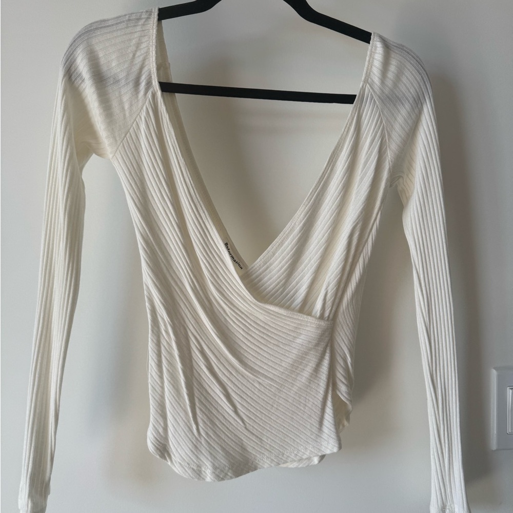 Reformation Minnie Wrap Top